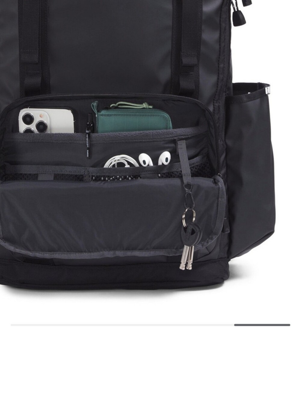 The North Face Yellow and Black Logo Backpack - Picture 3 of 9